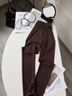 Базовые лосины с штрипками шоколад 50-52 (с240- 6060) - изображение 3