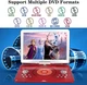 Портативний DVD-плеєр YOOHOO 14.1" з поворотним екраном та акумулятором 6 годин Red - зображення 4