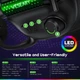 Ігрова гарнітура WESEARY WG2 Wireless з мікрофоном та LED підсвіткою - зображення 4