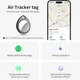 Умные Bluetooth-метки совместимые с Apple Find My QCOQ (4шт) - изображение 4
