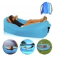 Надувной гамак-шезлонг для отдыха Cloud lounger, голубой - изображение 1