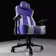 Кресло для геймеров Proove Gaming Geek компьютерное Ergo с поясничной поддержкой экокожа 135°+15° 136kg колеса бесшумные PU 65mm White-Purple - изображение 9