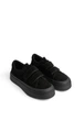 Кеди шкіряні жіночі Hengji 2067/Black/Suede/A566-8/B 41 Чорний - изображение 2