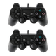 Набор Геймпад 2шт Проводной RMC PlayStation 2 Black 1.5m - изображение 1