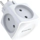 Разветвитель электрический СolorWay 16A/3680W(Max) White (CW-CHE4W) - изображение 1
