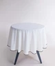 Круглая скатерть из вареного хлопка Limasso Essualte 160 см. Snow White - изображение 2