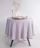 Круглая скатерть из вареного хлопка Limasso Essualte 160 см. Opal Grey - изображение 1