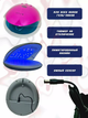 UV/LED лампа Rainbow 5, 48W (розовая) для сушки ногтей, гель-лака - изображение 2