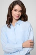 Жіноча блакитна сорочка льняна PRPY XL PWCSTANN0036 - зображення 5