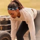 Повязки на голову Adidas Hairbands, набор 3 шт, лайкра, белая, розовая, черная (ADAC-16160) - изображение 2