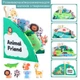 Книжка 15*15 см Animal Friend с липучками и животными в комплекте, шуршит, развивающая, для малышей с рождения - изображение 5