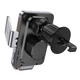 Автомобільний тримач із бездротовою зарядкою Hoco HW7 Transparent Discovery Edition wireless fast charging 15W Black - зображення 3