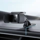 Автомобільний тримач із бездротовою зарядкою Baseus Steel Cannon pro Solar Electric Car Mount Black SUGP010001 - изображение 9
