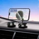 Автомобільний тримач Hoco H83 Metal ring magnetic car holder (center console) Black - изображение 7