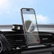 Автомобільний тримач Hoco H83 Metal ring magnetic car holder (center console) Black - изображение 8