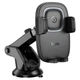 Автомобільний тримач із бездротовою зарядкою Hoco HW32 Crown push-type wireless Black - изображение 1
