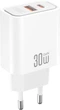 Мережевий зарядний пристрій XO CE42 USB-A 22.5W, USB-C 30W White (CE42.white) - зображення 2