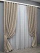 Комплект готових штор VR-Textil Жакард Sultan XO № 1683ш Капучино 100х270 см 2 шт (31-747) - зображення 6