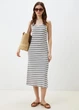 Платье женское Tom Tailor трикотажное белое, размер M (TT-00256-DR-01) - изображение 1