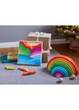 Деревянный пазл Радуга Монтессори 30х30х1,8 см комбинированный Playtive - изображение 2