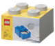 Pojemnik LEGO Klocek z szufladą 4 Jasnoszary (5711938032005) - obraz 1