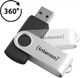 Флеш-накопитель, Intenso Office Line USB 3.2 Gen1 5×64 ГБ, 5 цветов, до 70 МБ/с, металл. брелок, этикетки - Уценка - изображение 6