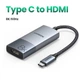 Кабель USB-C to HDMI 8K UGREEN CM491 перехідник для MacBook Pro Air iPad Pro iPhone Samsung Galaxy Xiaomi Адаптер Type-C to HDMI конвертер 8K/60Hz 48Gbps Grey (85320) - зображення 14
