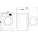 Стиральная машина Indesit фронтальная, 7кг, 1200, A+++, 49.6см, дисплей, пар, инвертор, люк черный, белый - изображение 4
