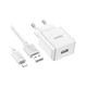 Зарядний пристрій HOCO C106A charger set(iP) White (6931474783899) (344993) - зображення 5