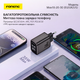 Зарядний пристрій Foneng MaX 35W GaN потужний універсальний з індікатором заряду портативний адаптер із швидким заряджанням блок живлення USB-A та USB-C енергоефективний для телефонів планшету айфона та самсунга Apple iPhone Samsung - зображення 7