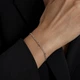 Серебряный браслет "Ритм Фигаро" 16 см DIVA - изображение 4