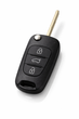 Корпус выкидного ключа на 3 кнопки KIA Seltos Ceed Rio Sorento Sportage Optima Joice Mohave Pregio AdlerKey (456-9346) с лезвием (откидной под реставрацию старого, черного цвета) - изображение 2
