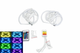 RGB ангельские глазки 4х131 мм с пультом для BMW E36 E38 E39 E46 LED подсветка фар комплект - изображение 2