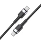 Кабель Brevia Type-C to Type-C 60W 2м, чорний ZIP 53200BCCZ1 - зображення 2