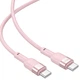 Кабель Brevia Type-C to Type-C 60W 1,2м, розовый ZIP 52120PCCZ1 - изображение 3