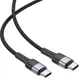 Кабель Brevia Type-C to Type-C 60W 2м, чорний ZIP 53200BCCZ1 - зображення 3
