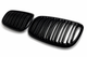 Решітки радіатора подвійні BMW X5 E70 / X6 E71 E72 2007-2014 чорний глянець, комплект 2 шт - зображення 3