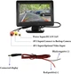 Монитор автомобильный 4.3 дюйма TFT LCD, экран для камеры заднего вида складной HD дисплей Черный - изображение 7