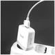 Кабель живлення Lightning-USB 1 метр 2.4А для швидкого заряджання пристроїв Apple модель DC227L10W колір білий - зображення 4