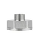 Футорка (перехідник) латунна Thermo Alliance Forte 1 1/2" × 3/4" ВН, посилена, нікельована, PN40 - зображення 5