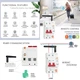 Автоматичний вимикач TUYA 1P+N, Wi-Fi, RS485, 63A (HS084059) - зображення 4