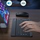 Клавіатура для планшета / Бездротова Bluetooth клавіатура з мишкою BT Combo / Набір 2в1 клавіатура + мишка - зображення 6