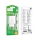 Мережевий зарядний пристрій з кабелем HOCO C143A Benefit single port PD20W charger set(C to iP) White - зображення 2