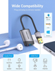 Адаптер Vention USB External Sound Card 0.15M Gray Metal Type (CDKHB) - изображение 3