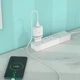 Мережевий зарядний пристрій з кабелем HOCO C12Q Smart QC3.0 charger set(Type-C) 18W White - изображение 5