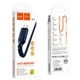 Кабель HOCO X59 USB to Micro 2.4A, 1m, nylon, TPE connectors, Blue - зображення 2