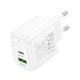 Сітчастий зарядний пристрій HOCO CS55A Surplus PD30W+QC3.0 charger Білий - зображення 3