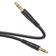 Аудіокабель HOCO UPA24 3.5mm male to 3.5mm male, nylon braid, 1m, Black - изображение 4