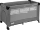 Дорожнє ліжечко Caretero Esti graphite 3в1 126 × 65 × 74 см (5908310386775) - зображення 1