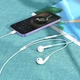 Навушники Hoco M1 Max Lightning з мікрофоном 32Ω 1.2 м білі для пристроїв Apple - зображення 5